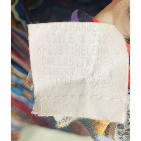 Neiman Marcus Helena Dress Girls Size 6X Multicolor Paint Splatter Striped - Picture 7 of 7